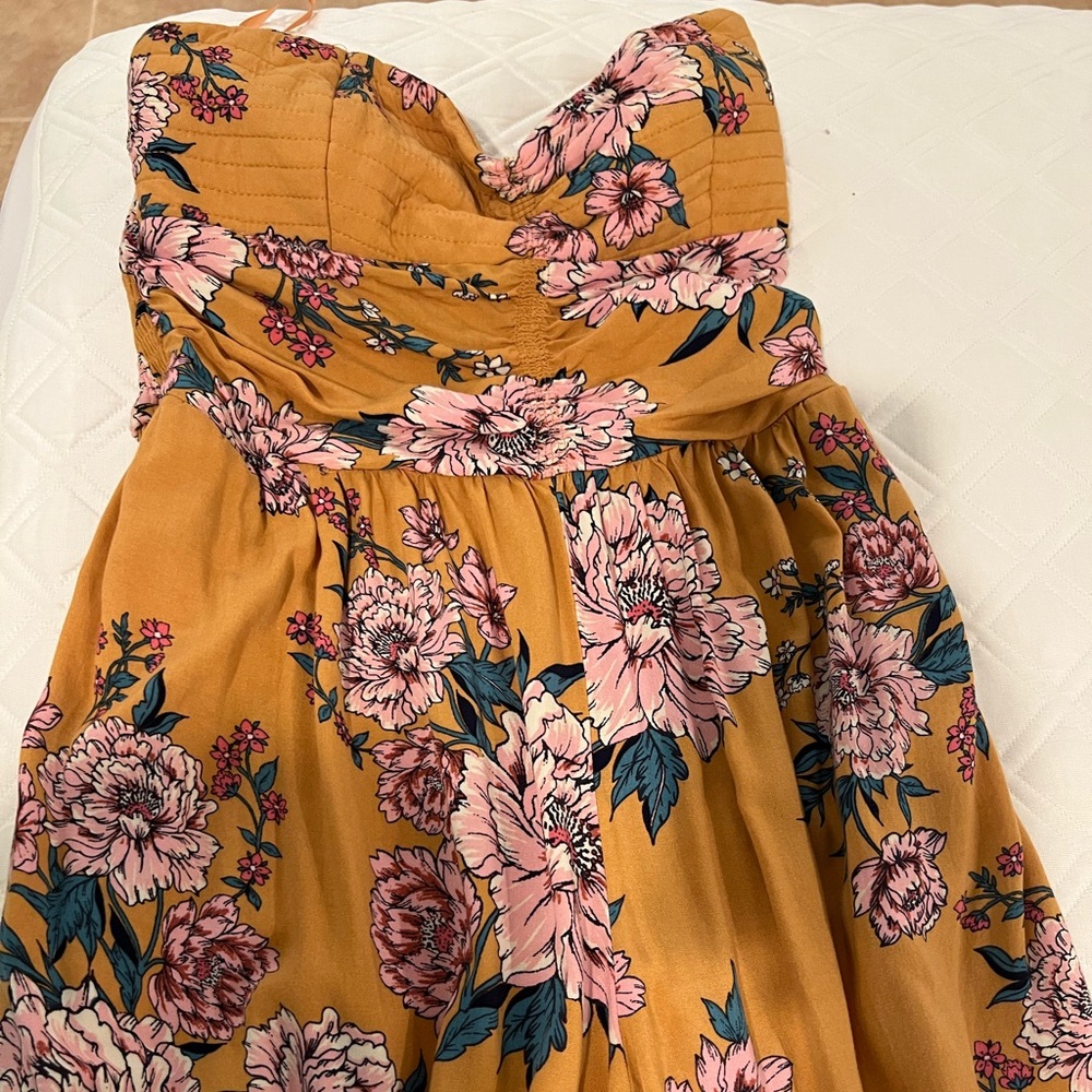 Yellow Floral Body suit